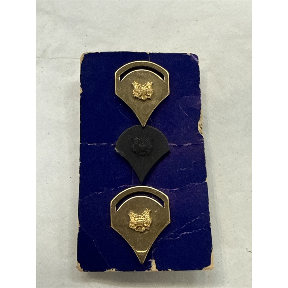 MILITARY INSIGNIA PIN ON RANK SET OF 3
